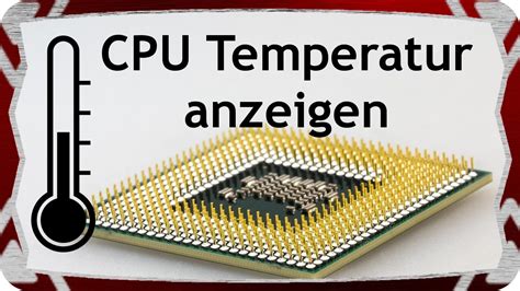 Cpu Temperatur Anzeigen Youtube