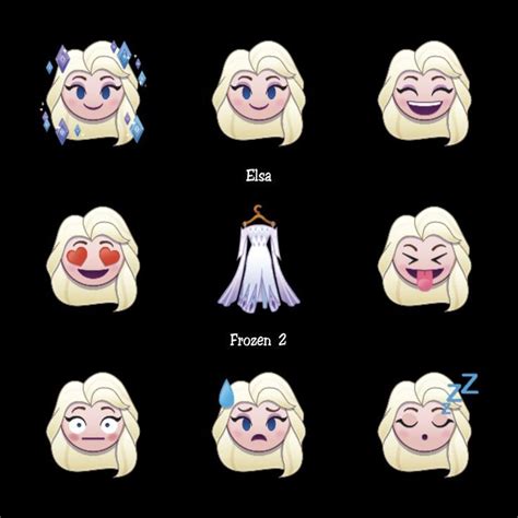 Elsa As A Spirit Emoji X Drawing By Disney Frozen Disney Emoji