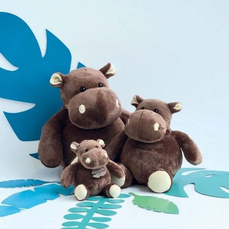 Histoire D Ours Peluche Hippopotame Marron 23 Cm