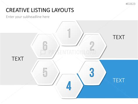 Creative Lists Powerpoint Template Version 2