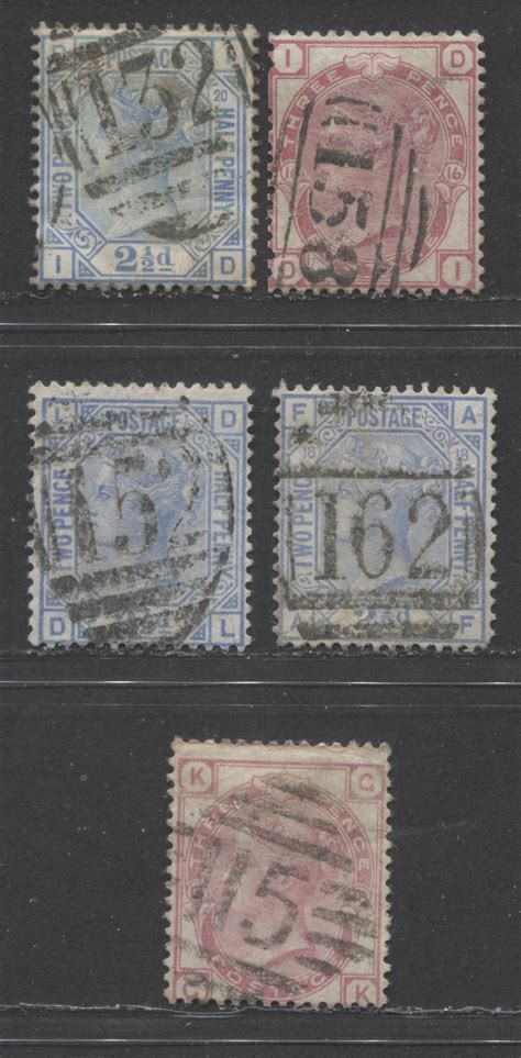 Lot 481 Great Britain Barred Numeral Cancels For England And Wales 10 Brixton Chrome