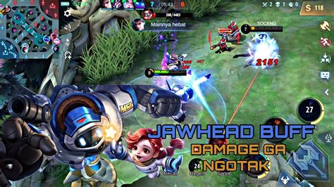 JAWHEAD DI BUFF DAMAGE NYA GILA SIH GAMEPLAY MOBILE LEGENDS YouTube