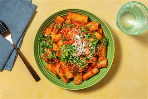 Rigatoni and Chorizo Rosé Marinara Recipe HelloFresh