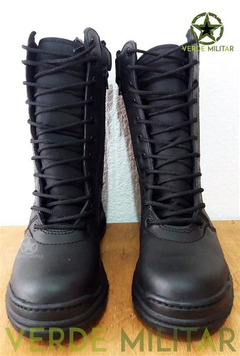 Bota Táctica Piel Mlagher Alta Estilo Swat Policia Militar 629 00