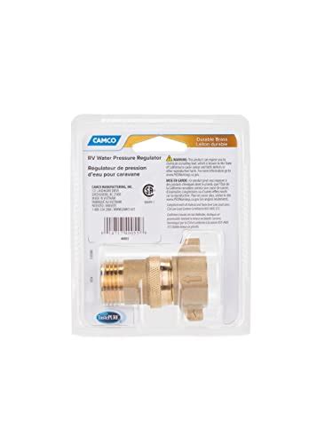 Camco 40055 Rv Brass Inline Water Pressure Regulator Helps Protect Rv Plumbing And Hoses From