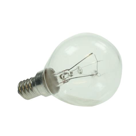 Small Edison Screw 240v 25watt Clear Warm White Golf Ball Lamp General