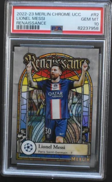 LIONEL MESSI 2022 23 Topps Merlin UEFA Club Competitions Renaissance