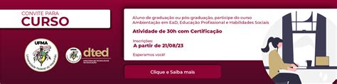 Dted Oferta Curso De Extens O Sobre Ambienta O Ead Para Os Estudantes