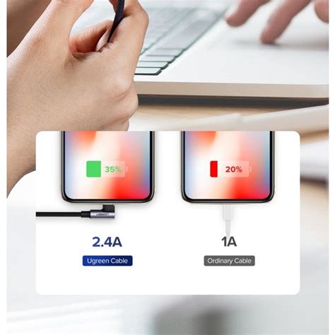 Ugreen Örgülü 90 Lightning iPhone Uyumlu Şarj ve Data Fiyatı