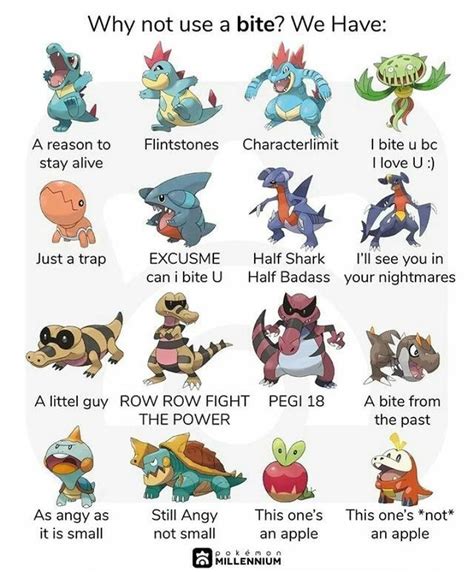 An Image Of Different Types Of Pokemon Characters