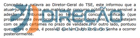 Concurso Tse Unificado Mais Um Edital Provas Em Novembro Confira