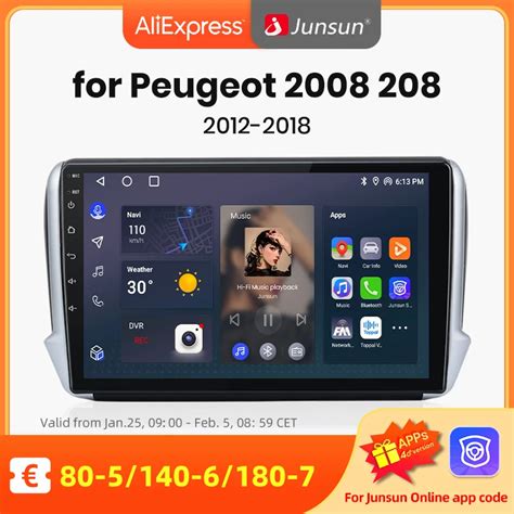 Junsun Android V Plus Gb Car Radio For Peugeot