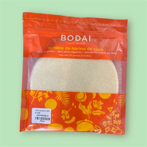 Bodai Tortillas De Harina De Coco X 5 Unidades Persano Co