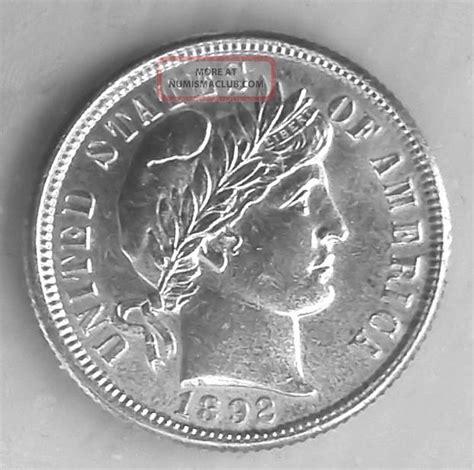 1892 P Silver Barber Dime Choice Bu Uncirculated