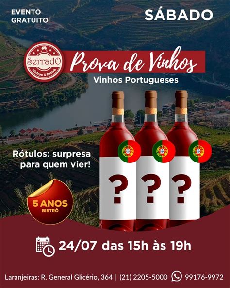 A Cada Prova De Vinhos O Bistr Promove Um S Bado De Experi Ncias E