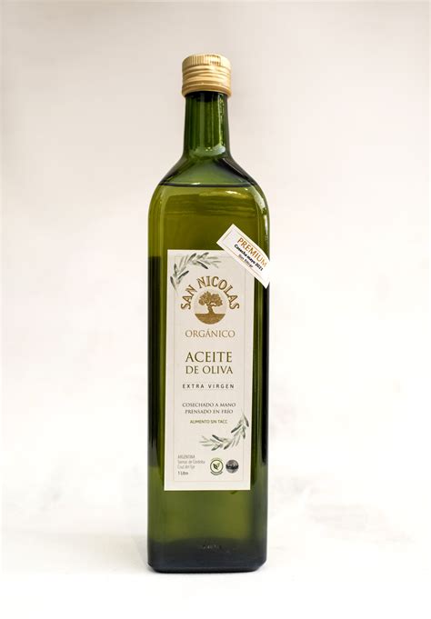 ACEITE DE OLIVA Orgánico x 1000cc San Nicolás Conexión Natural