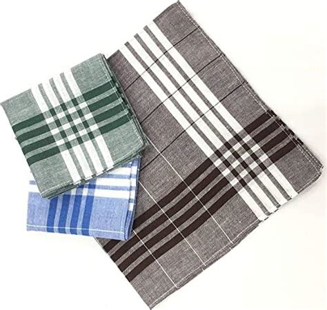 Cozlly 6pcs Cotton Men S Handkerchiefs Soft Gents Hankies Set 40 X 40cm Soft Cotton Pocket