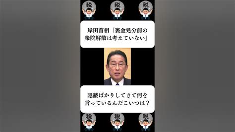 『岸田首相「裏金処分前の衆院解散は考えていない」』に対する世間の反応 Youtube