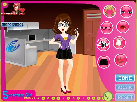 Secretary Girl Dress Up Play Online On Flash Museum 🕹️