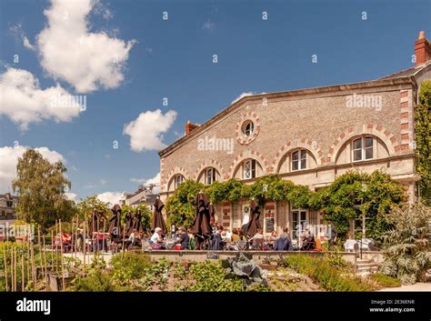 The Caf De L Orangerie In The Jardin Des Plantes Nantes Stock Photo