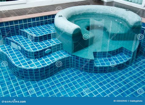 Jacuzzi in the Swimming Pool Stock Image - Image of water, lifestyle ...