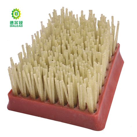 Dialead Yellow Color Diamond Frankfurt Brush Abrasive For Marble