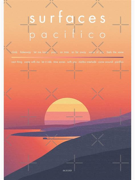 Surfaces Pacifico (2021) Band Album Cover Premium Matte Vertical Poster