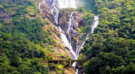 dudhsagar falls south goa   reach  time tips