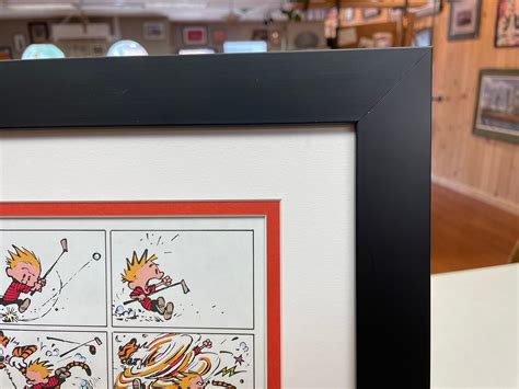 Framed Calvin And Hobbes Golf Comic Bill Watterson Etsy