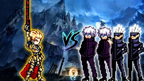 King Gilgamesh CCC V3 OP VS Limitless Gojo X 2 Gojo Teen OP X 2 In