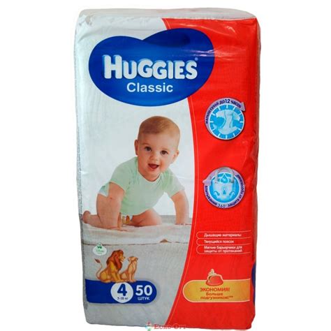 Huggies Classic 4 (7-18 кг) 50 шт. - Euro-Opt