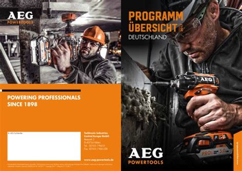 Alle Kataloge und technischen Broschüren von AEG Powertools