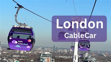 Enjoying A Ride On The Ifs Cloud Cable Car In London Youtube