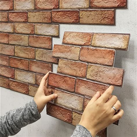 3D Wall Panels Peel And Stick Foam 3D Brick Wallpaper Peel And Stick