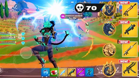 Samsung S23 Ultra120 Fps Fortnite Mobile Gameplay 70 Eliminations All