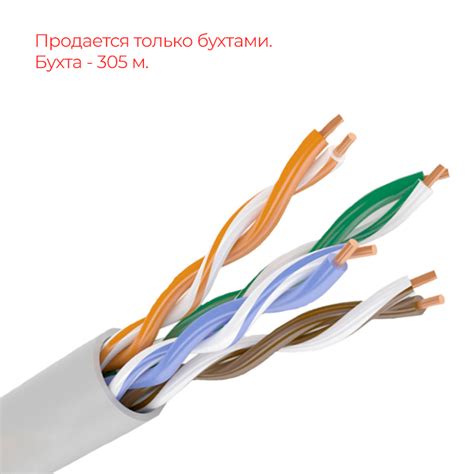 СКО U/UTP Сat 5e PVC 4х2х0,51 Premium Indoor кабель витая пара от ...