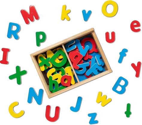 Melissa Doug Wooden Alphabet Magnets In A Box Uppercase And