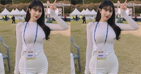 Ngắm vòng 1 căng tràn nhựa sống của hot girl Hàn Quốc Người đẹp Việt Giải Trí