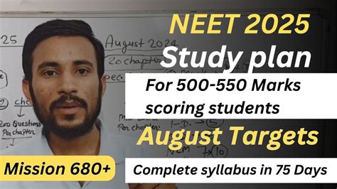 How To Study For Neet Neet Mentorship Neet Study Plan For