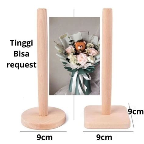 Standing Buket Stand Tissu Stand Rambut Stand Bunga Diameter 9cm