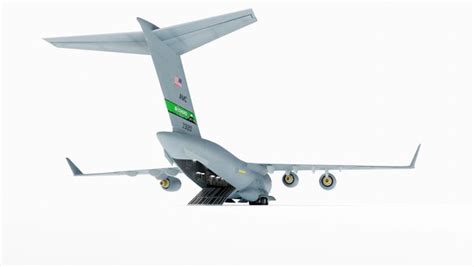 globemaster interior c-17 transport 3d model