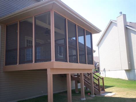 Screen Porch And Deck In St Louis County Screened Porch Designs