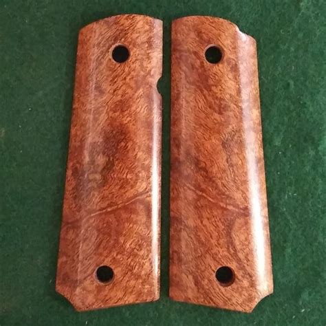 Full Size Thin Profile Mesquite Burl Texas Grips