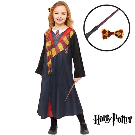 Hermine Granger Deluxe Kostüm aus Harry Potter für Kinder inkl Zauberstab