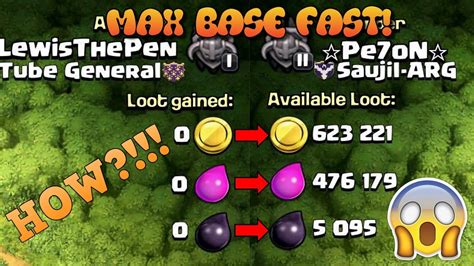 Clash Of Clans How To Max Your Base Fast Get Easy Loot Youtube