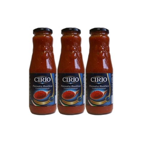 3x Cirio Passata Rustica Passierte Tomaten 680 G