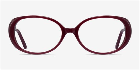 Surrey Oval Burgundy Glasses for Women | Eyebuydirect