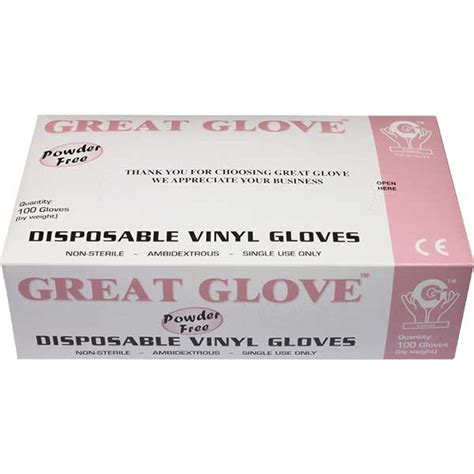 Vinyl Powder-Free Gloves, white, 100/bx ,10bx/cs, Multi-Size – Bay Area ...