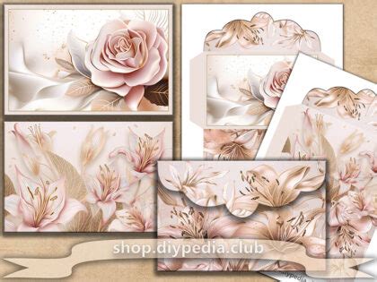 Flower Printable Envelopes - shop.diypedia.club