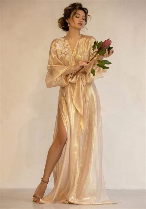 Vintage Satin Nightgown Set Lace Lingerie Satin Lingerie Satin Robe Cozy Robe Negligee Lace